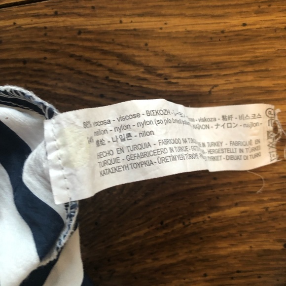 Zara Basic Striped Pants Size Large - Picture 5 of 5